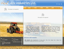 Tablet Screenshot of anvindustries.com